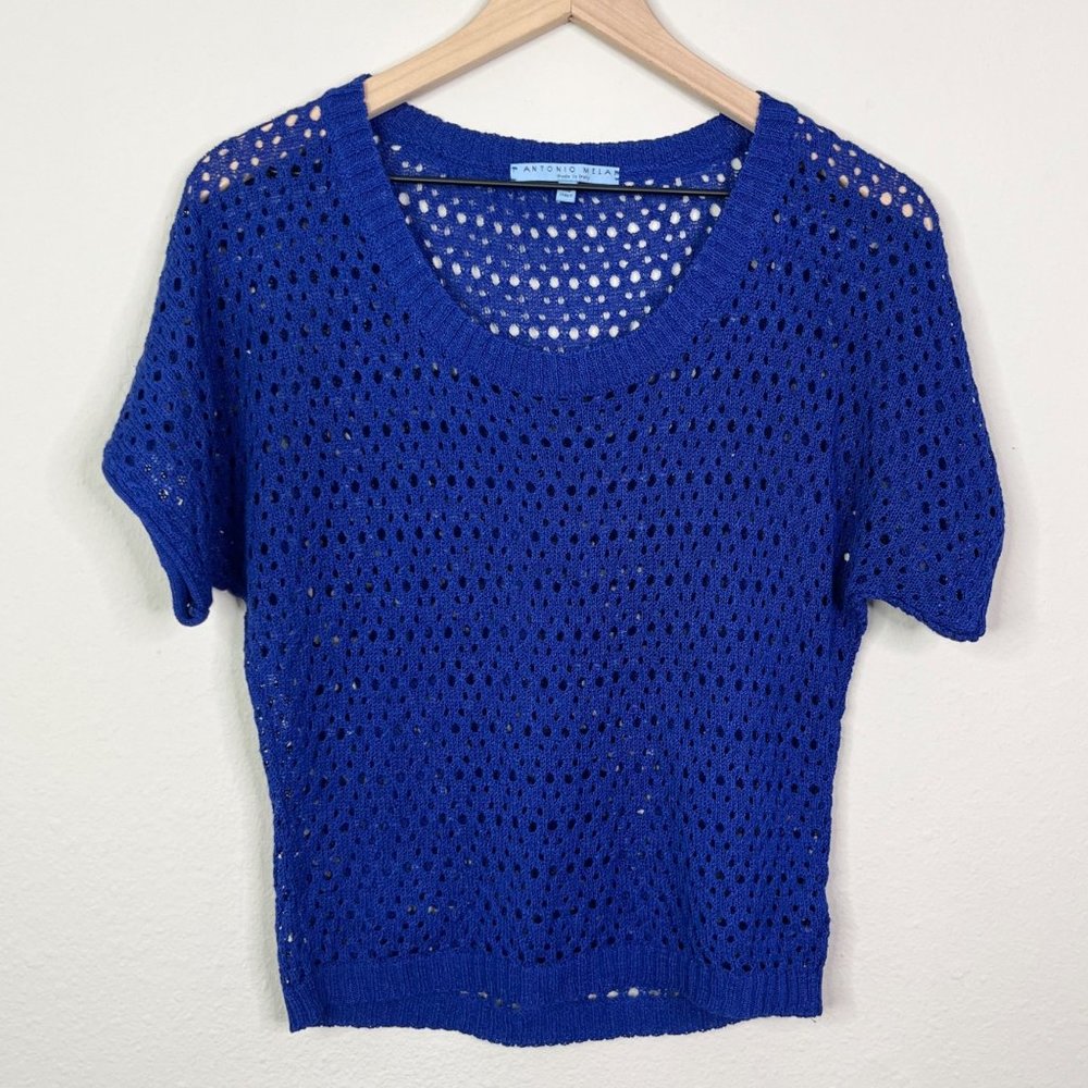 Antonio Melan Made in Italy Blue Sweater Size XS